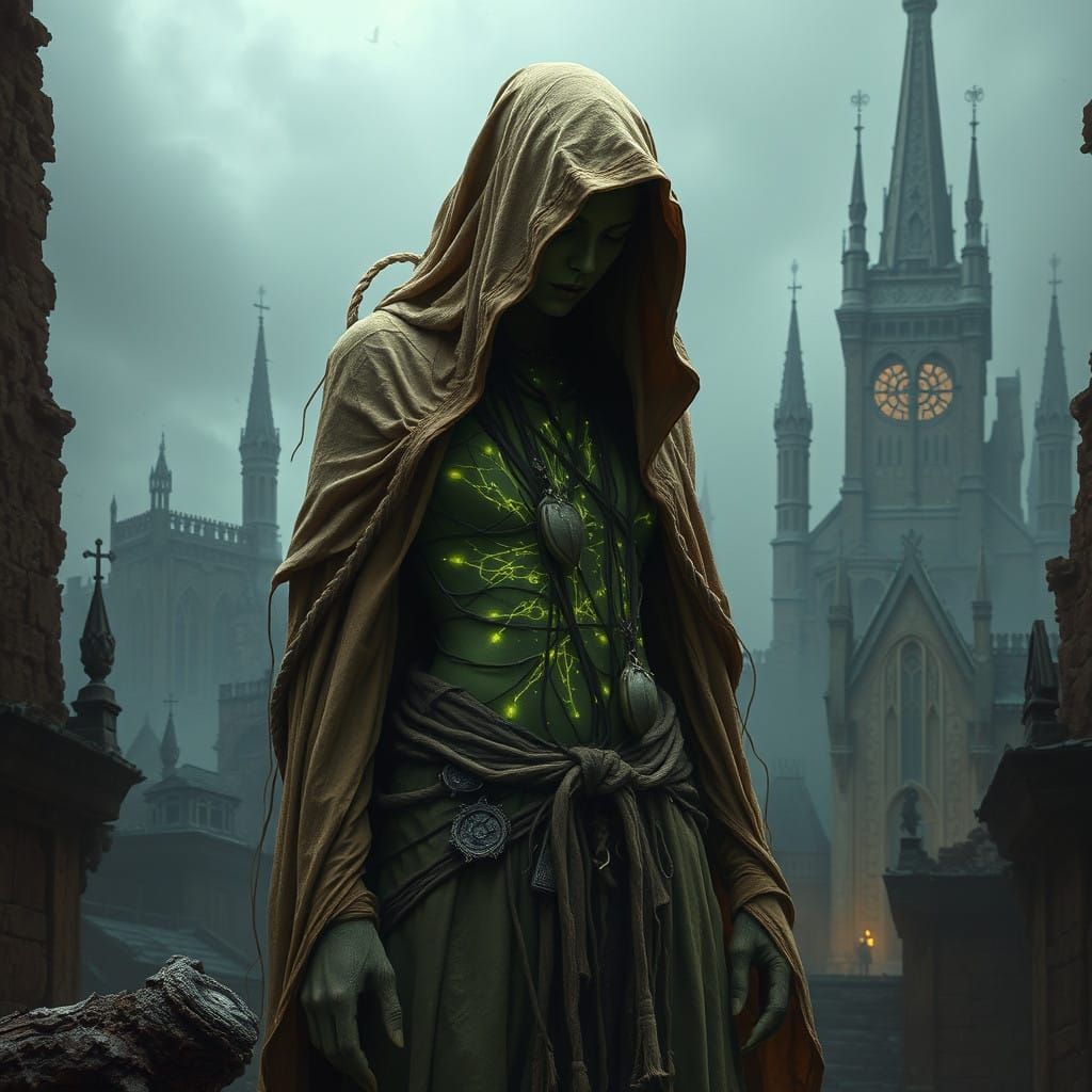 Divine Threads Weave a Cityscape of Wonder