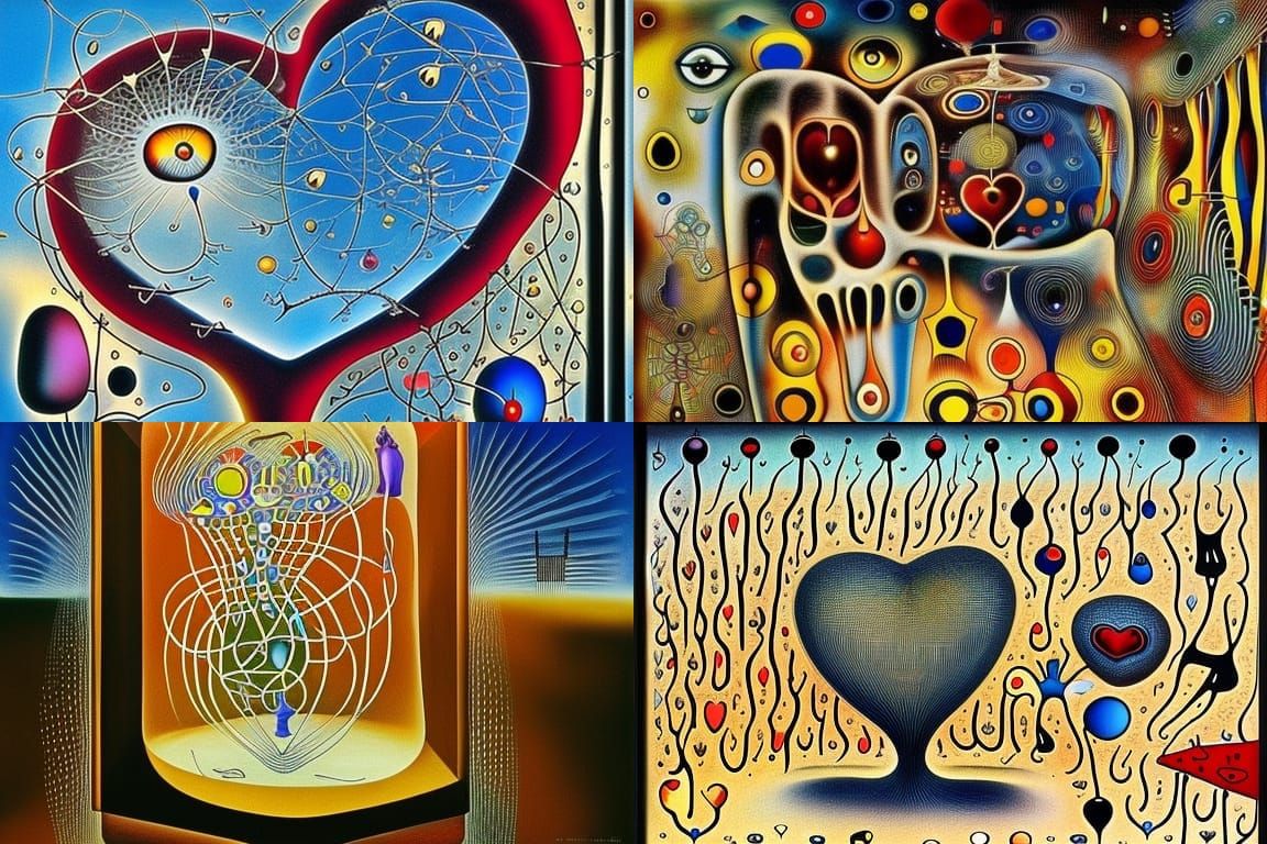 Surreal Crystal Heart Encasing Lost Love