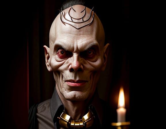 Sinister Horror Figure Emerges from Darkness in Photorealist...