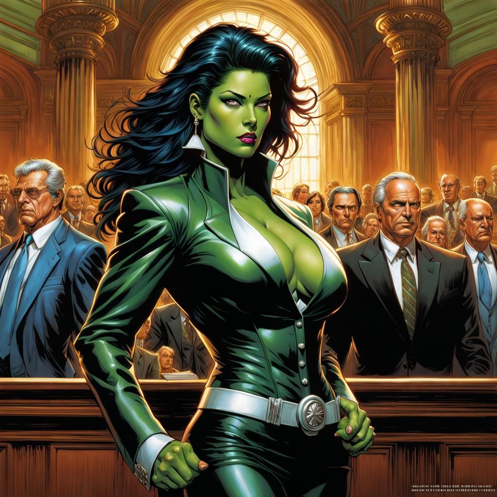 She-Hulk in the courtroom #1