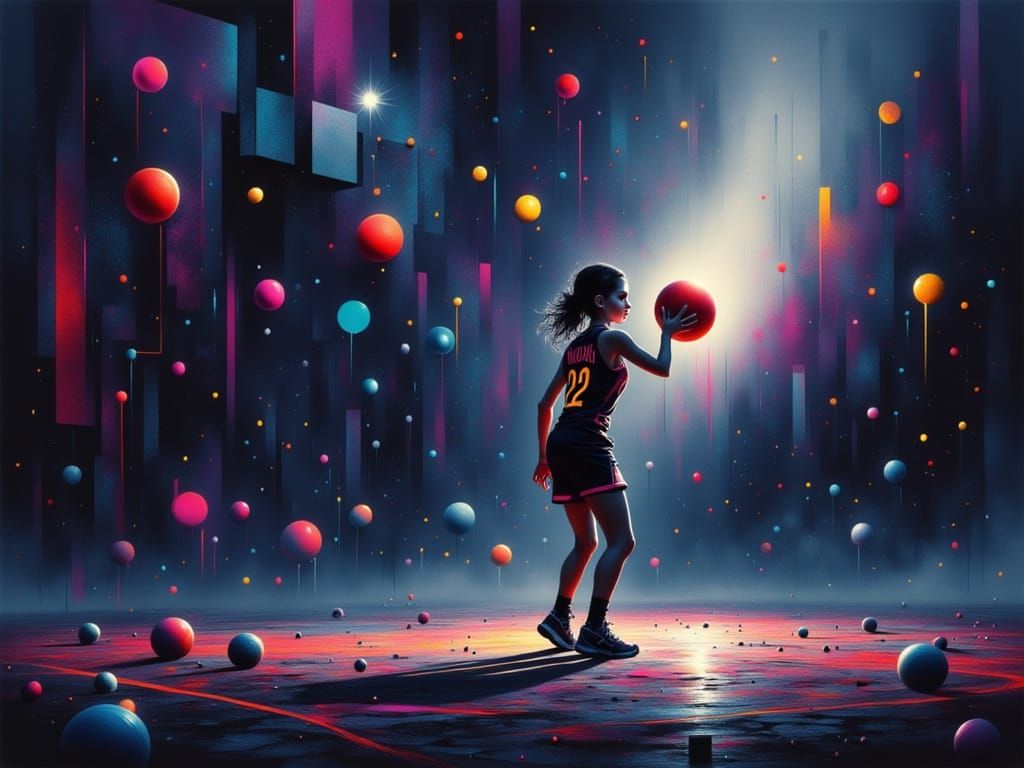 Childhood. Caitlin Clark, wearing #22