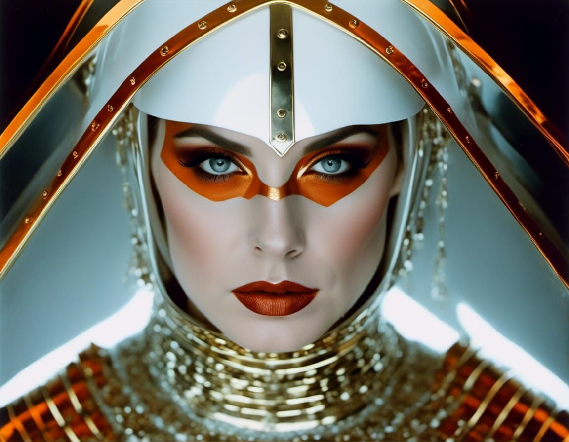 Misty Gatchaman Portrait in Vintage Photographic Style