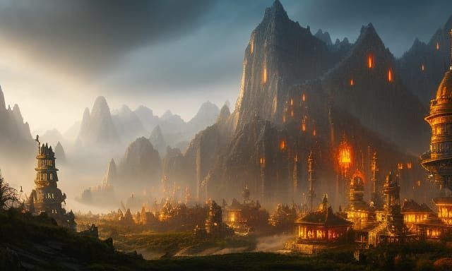 Dwarven Hold near Dragonspine Mountains