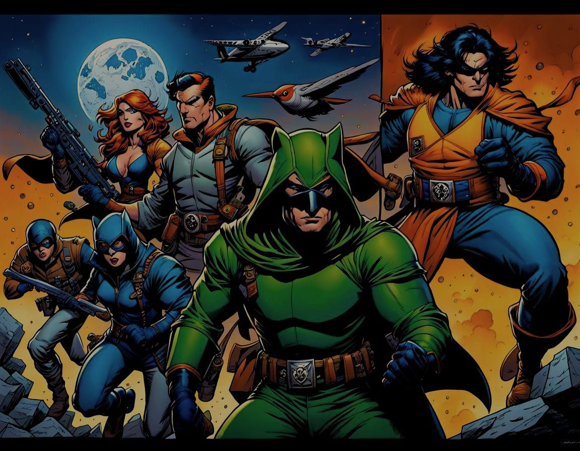 Animal Heroes Escape: Comic Book Art by Adams, Jimenez, Smit...