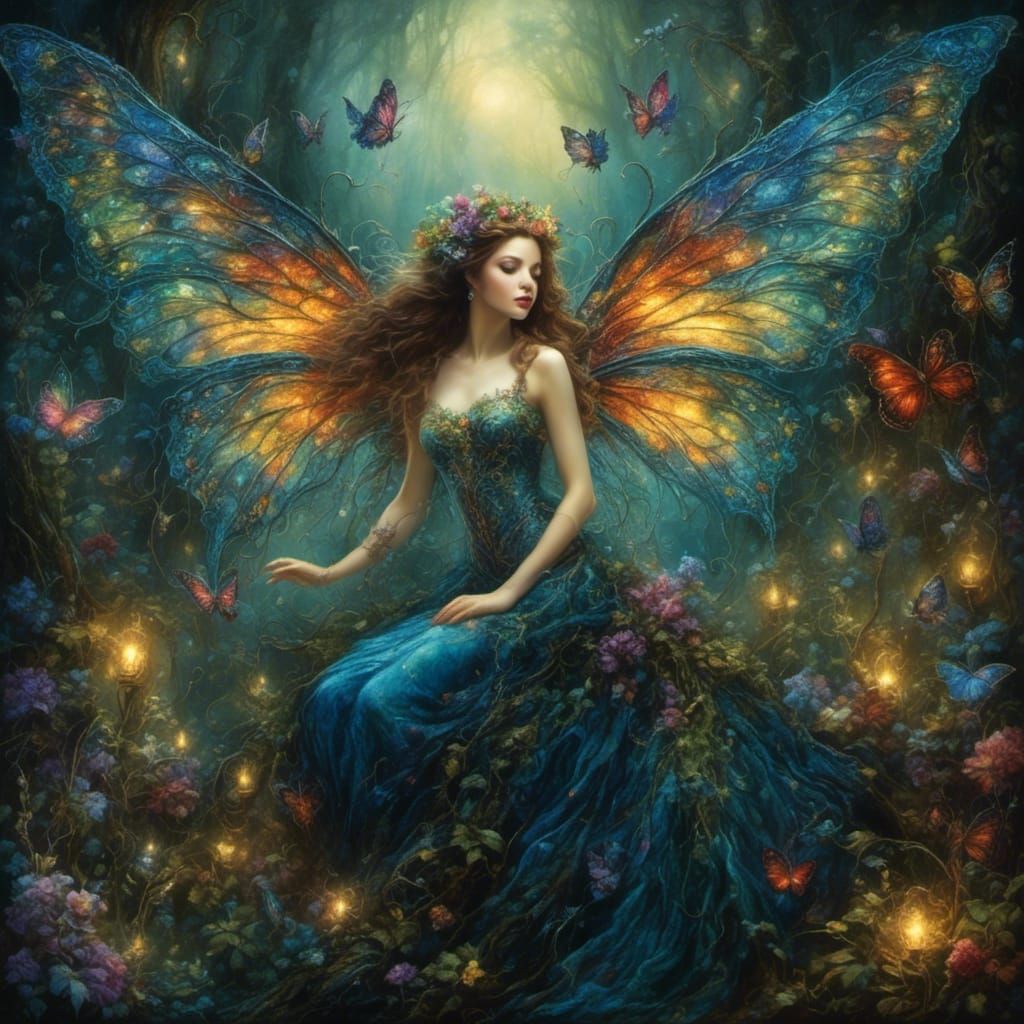 Dreamy Ambience with Fairies and Magical Waterfalls