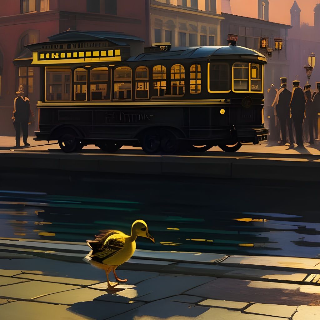 Dancing Duckling: A Digital Art Fantasy