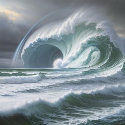 Hopeful Storm Day: An Oil Painting