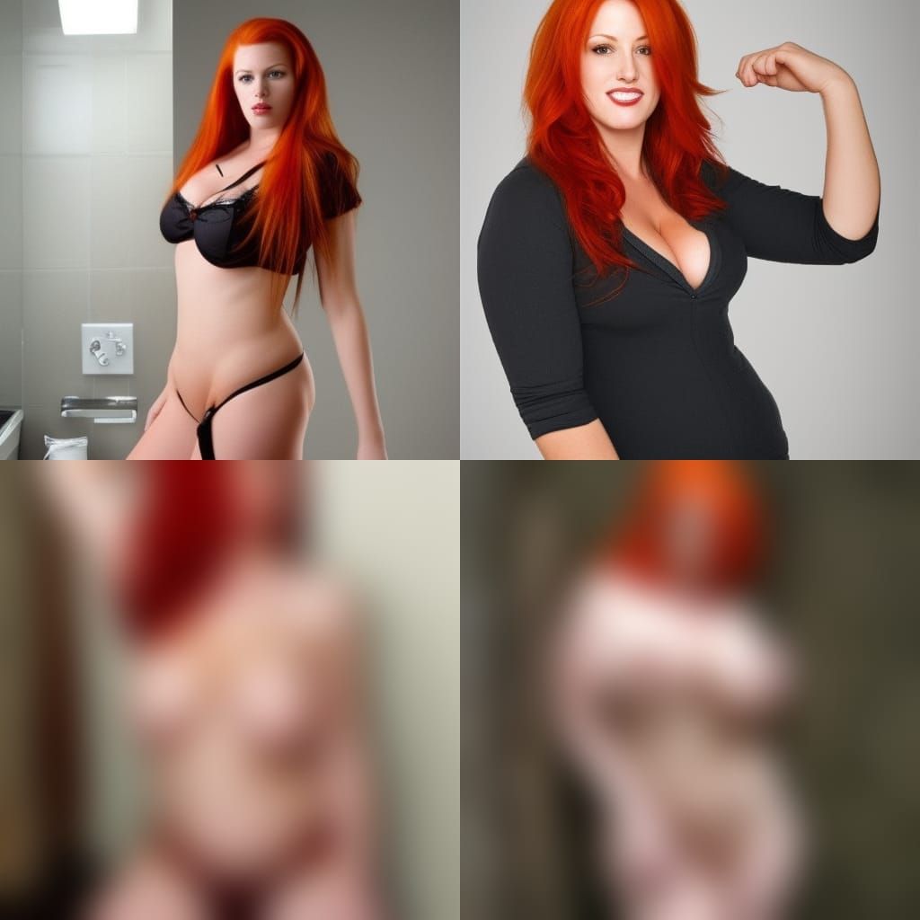 Portrait of a Redhead Woman