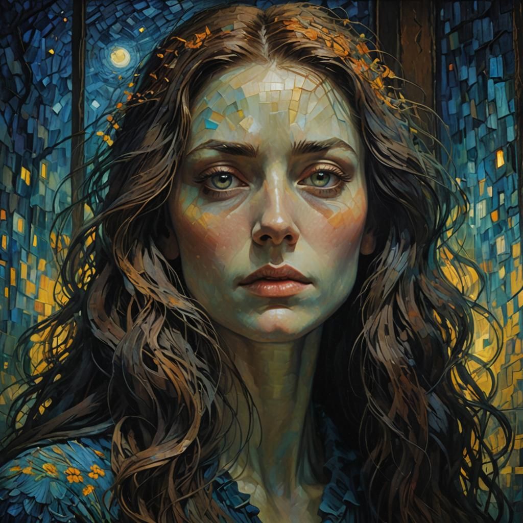 Dreamy Girl Portrait with Warm Volumetric Lighting