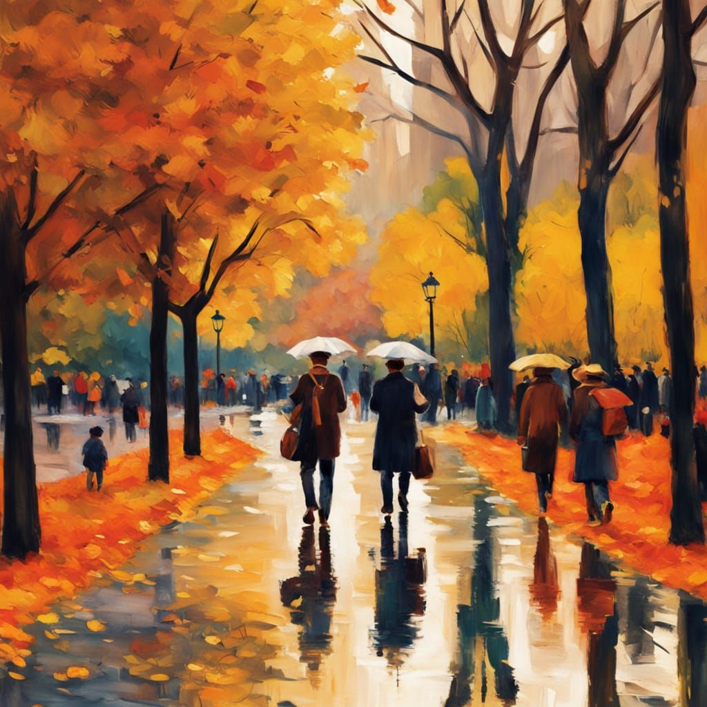 Autumn in Central Park, New York City
