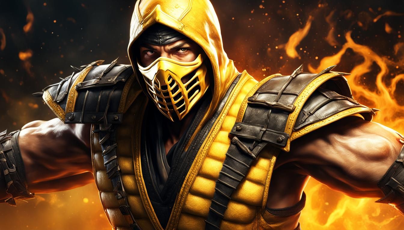 Hyperrealistic Scorpion from Mortal Kombat