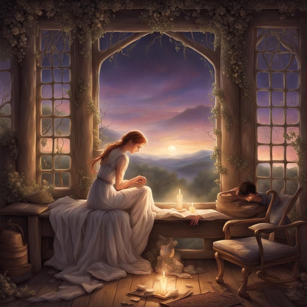 In the quiet of twilight.