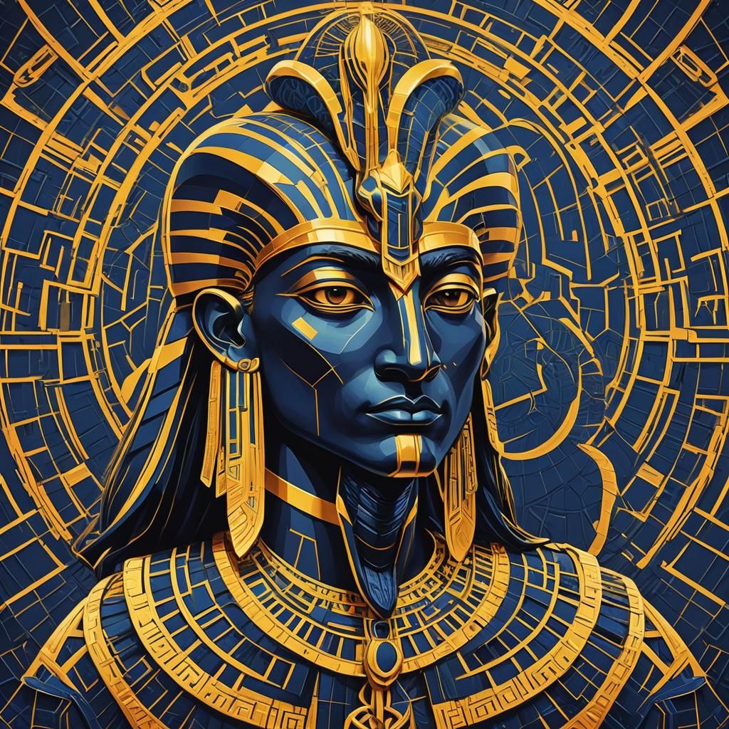 Thoth and Calchas: Vibrant Pop Art Portrait