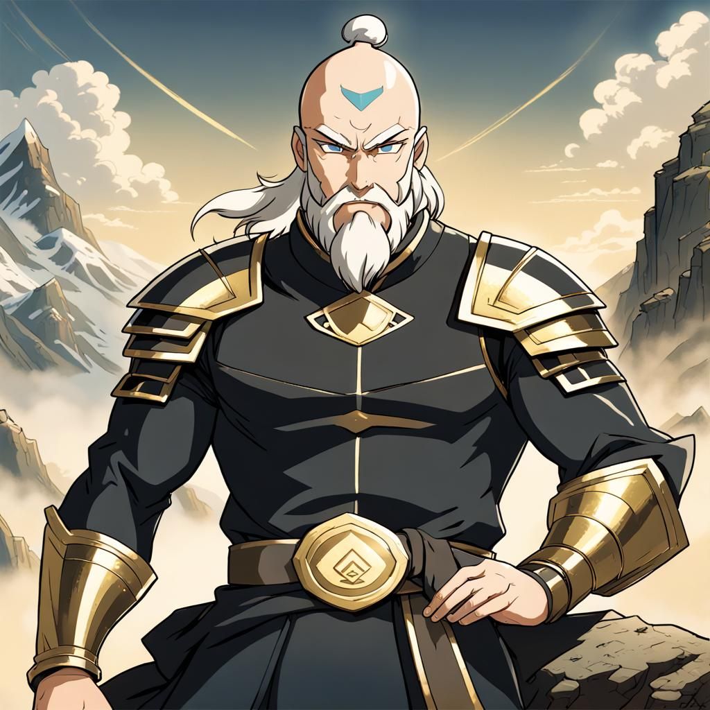 Anime Clan Member in Gold Armor