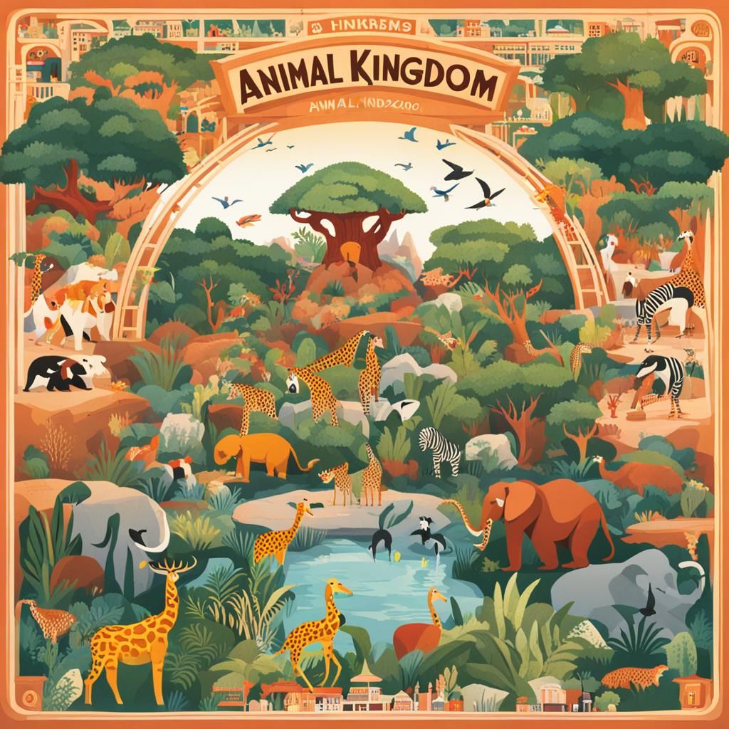 Vibrant AI Image of the Animal Kingdom