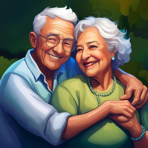 Adorable smiling elderly people!!