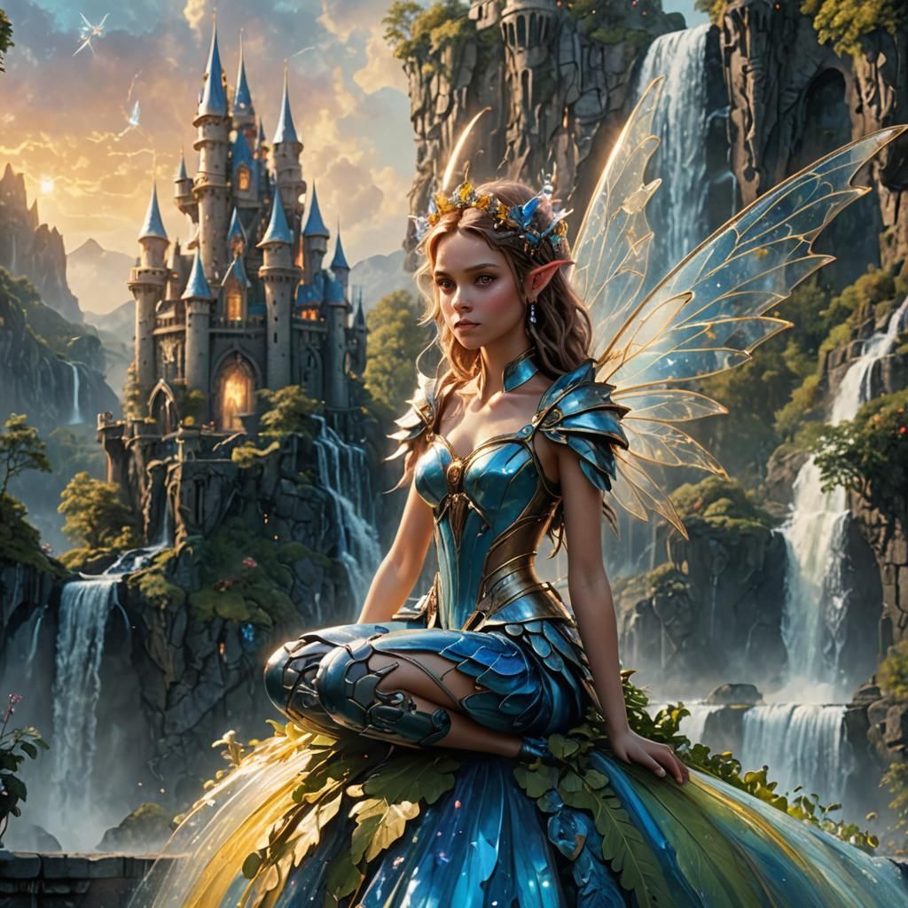 Sci-Fi Fairy Tale: Sparkling Wings and Castle