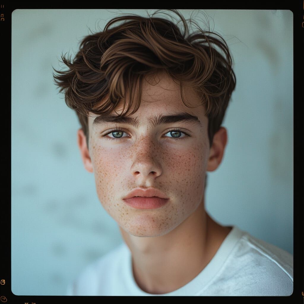 Beautiful 21 Year Old Boy in Cinematic Style