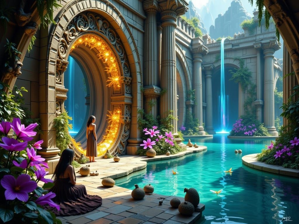 Ornate Fantasy Palace on Secret Lagoon