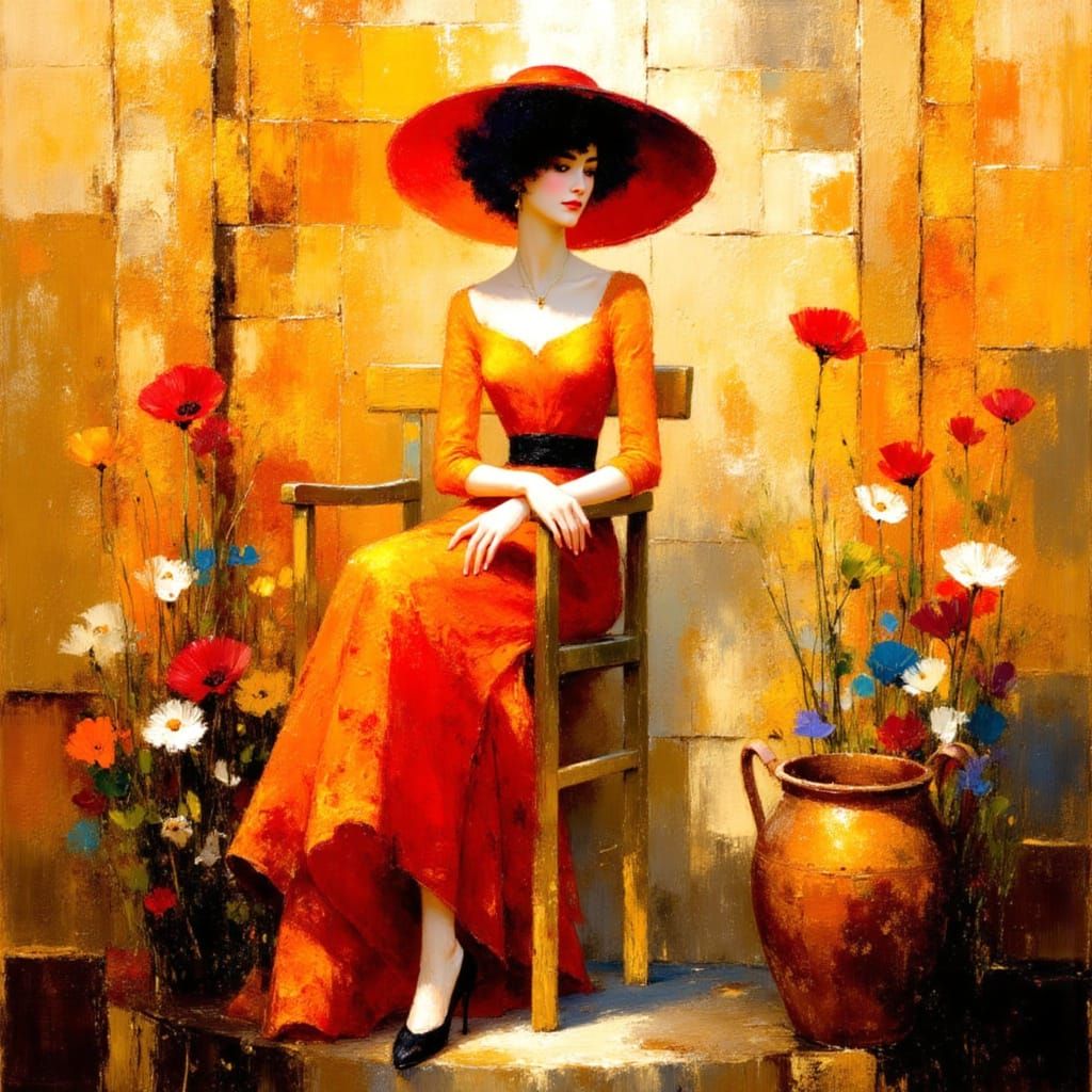 Golden Goddess of the Autumn Forest