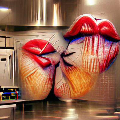 Romantic Kitchen Kiss: Dancing in the Kitchen