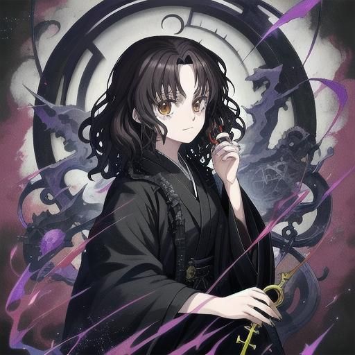 Anime Style Bellatrix Lestrange from Harry Potter