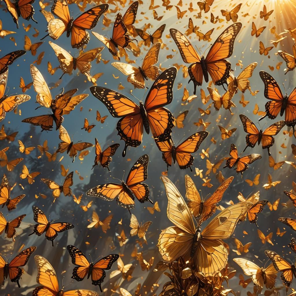 Immortals Dance on the Sun in Butterfly Costumes