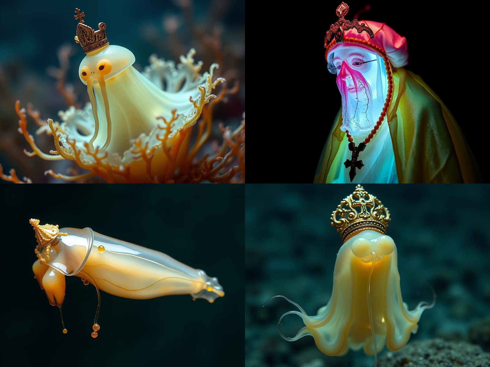 Beige Pope Sea Squirt in Slime