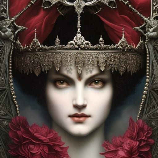 Pale Ghost in Renaissance Style Filigree