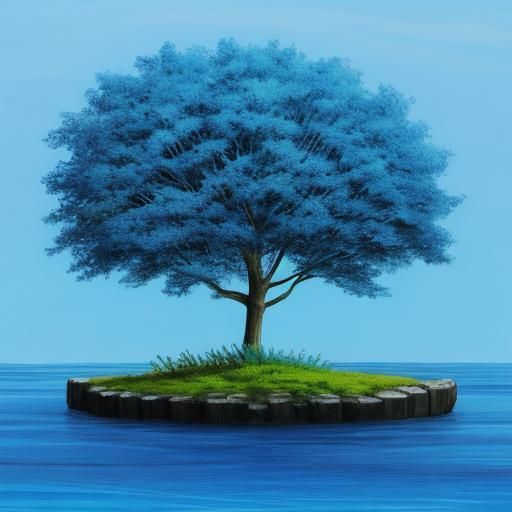 Abstract Blue Background Generated by AI