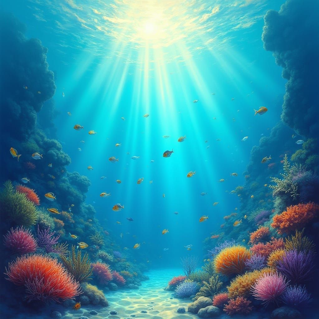 Underwater World: Sunlight on Coral Reefs