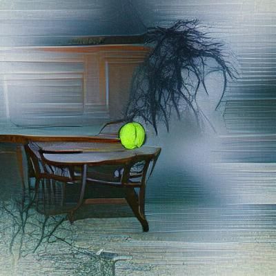 Haunted Tennis Ball: A Spectral Vision