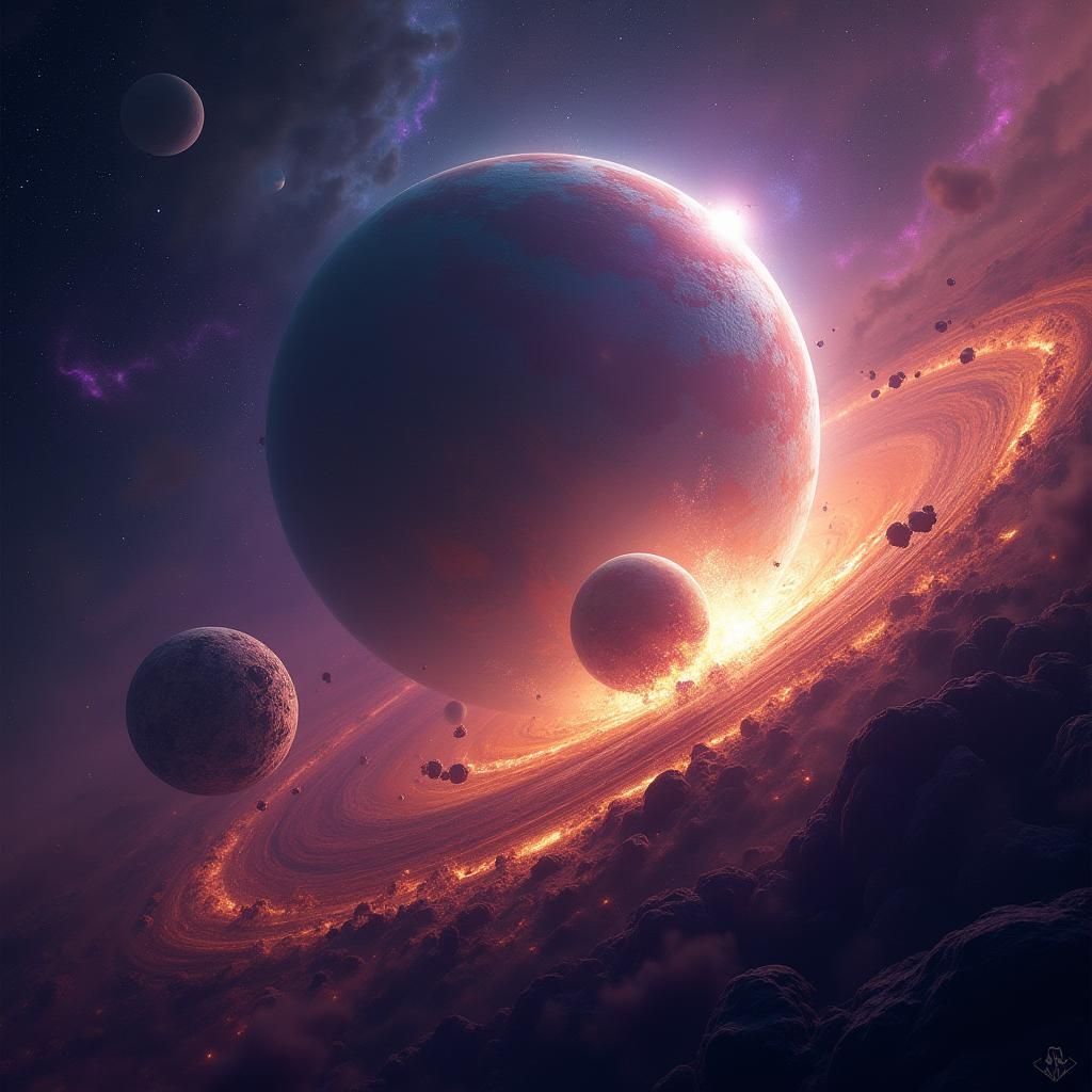 Planetary Collision After Black Hole Emergence