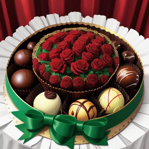 great balls of chocolates and roses