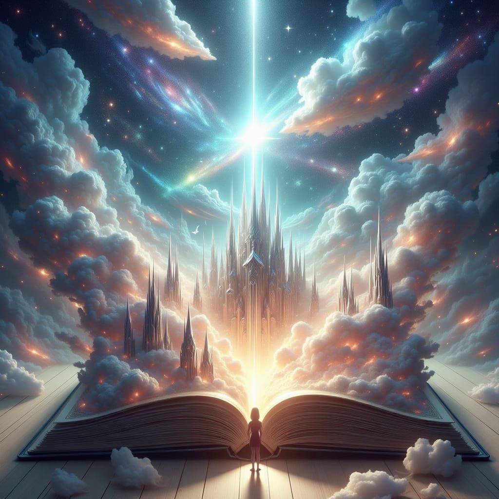 Giant Storybook Pop-Up Castle in Pastel Tones