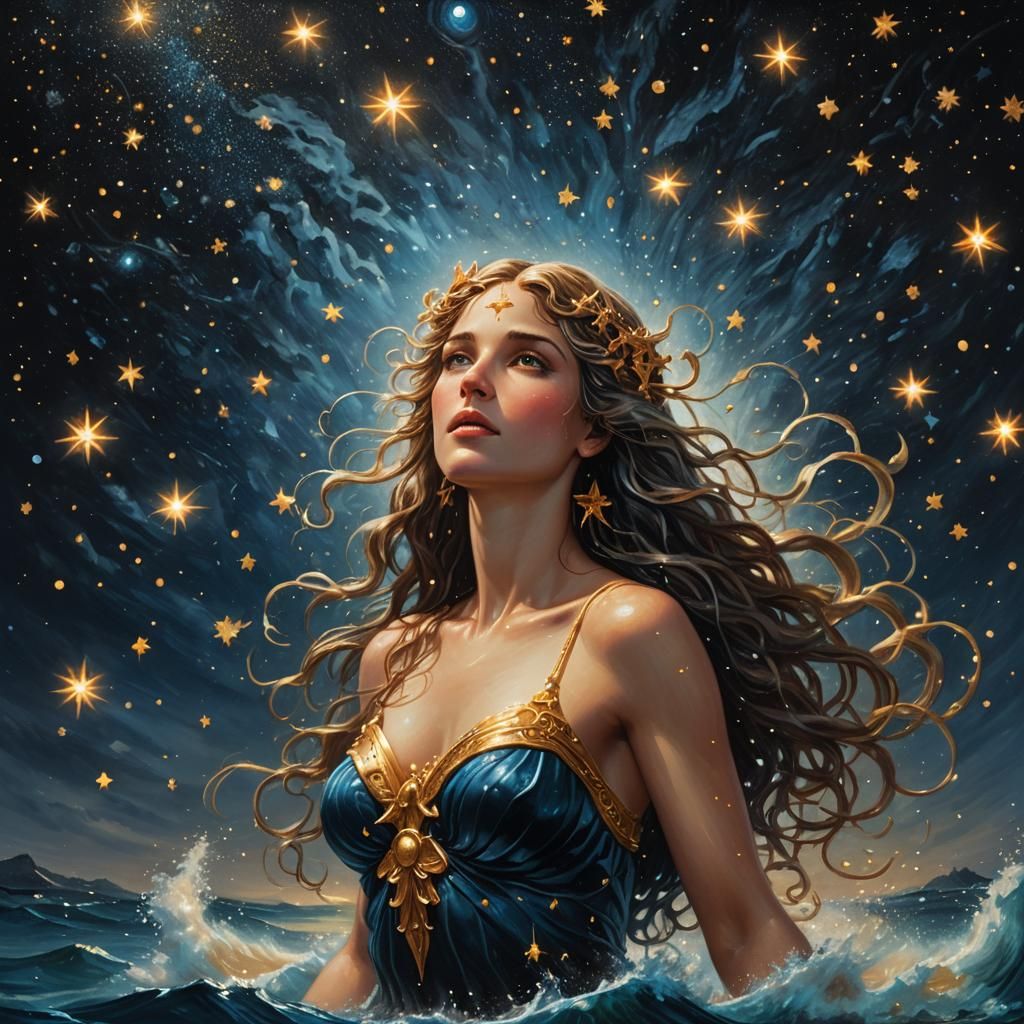 Aphrodite Rises from the Starry Sea