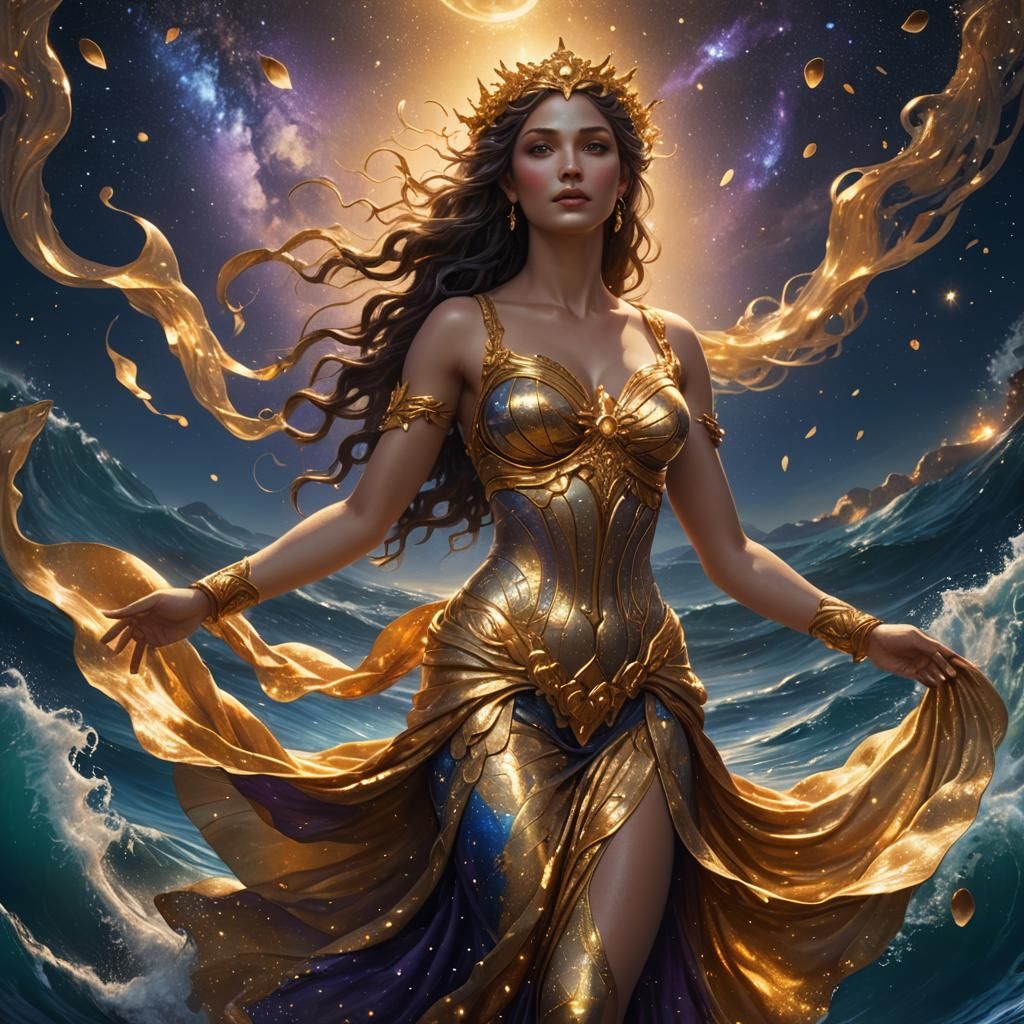 Aphrodite Rising: Fantasy Concept Art in Starry Sea