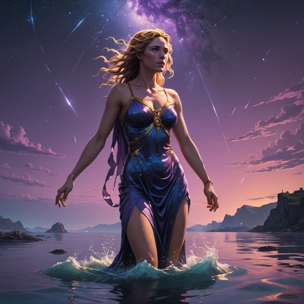 Aphrodite Rising: Fantasy Art in Digital Painting Style