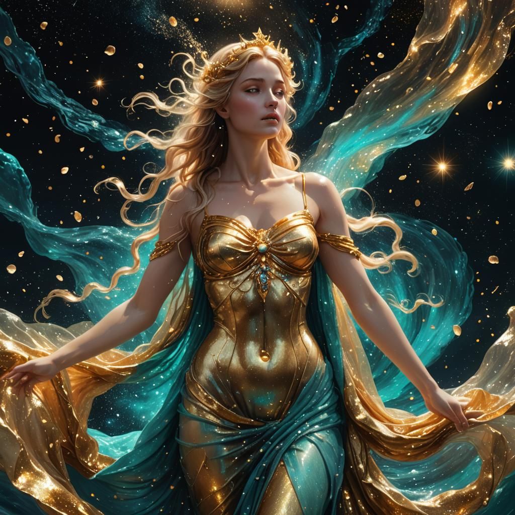 Aphrodite Rising: Hyper-Realistic Digital Goddess