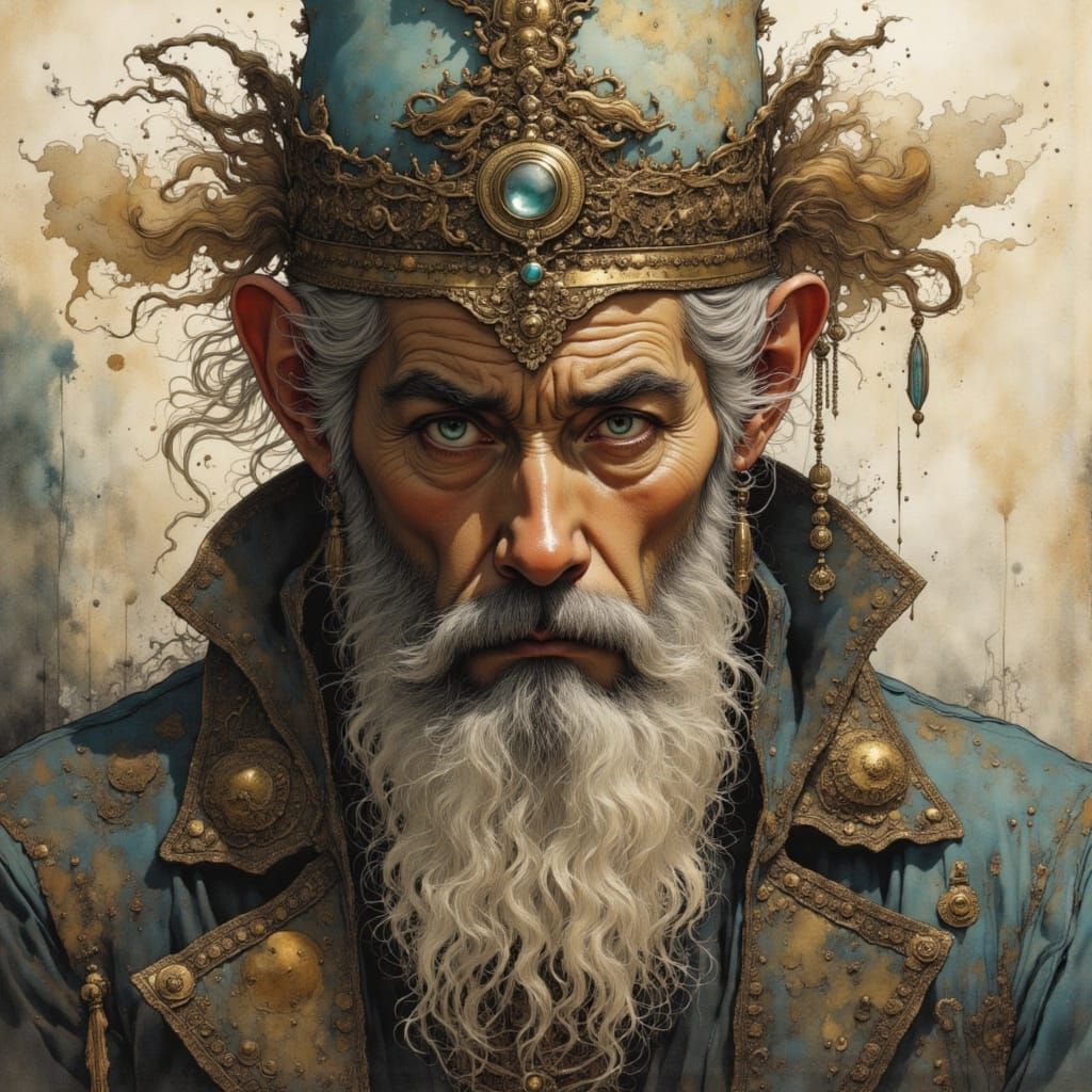 Mayan Symbolism in Grunge Folklore Art