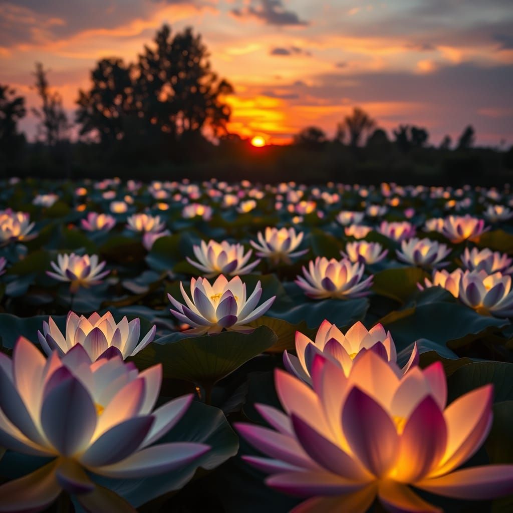 Ethereal Twilight Serenade in Romantic Style