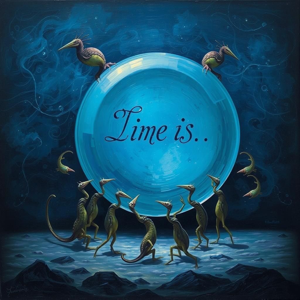 Bosch-Inspired Creatures Dance Around Glass Disc