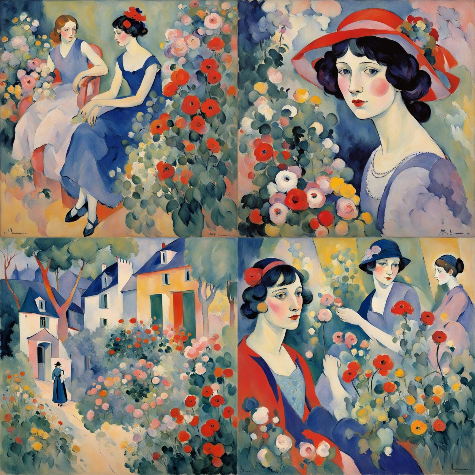 Elegant Portrait in Modern Impressionist Style