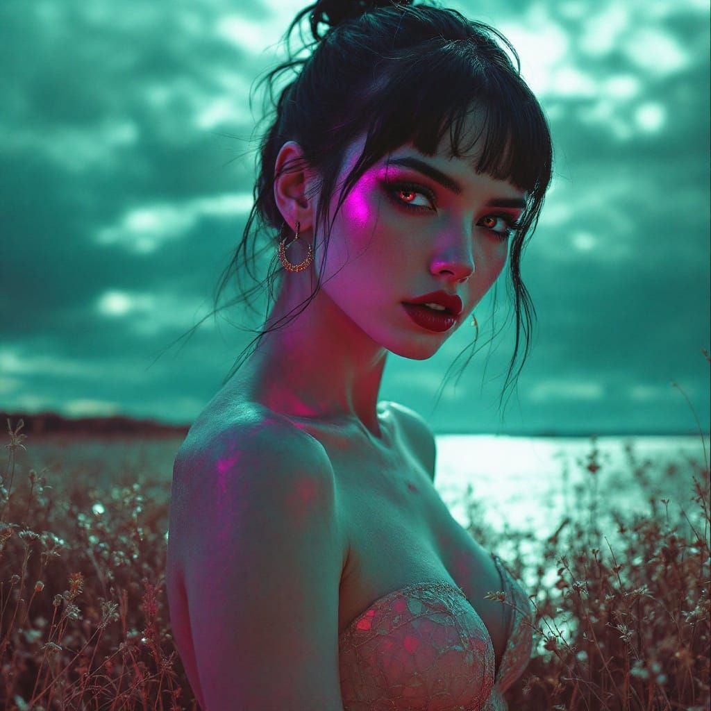 Love in Ultraviolet - A Fusion of Retro and Pop Surrealism