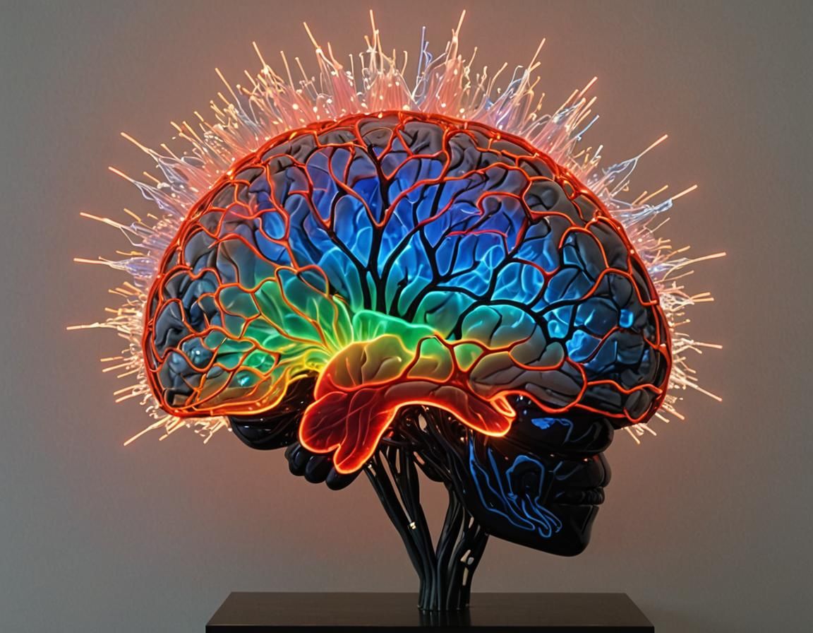 Surreal Brain of Electricity and Nebulae