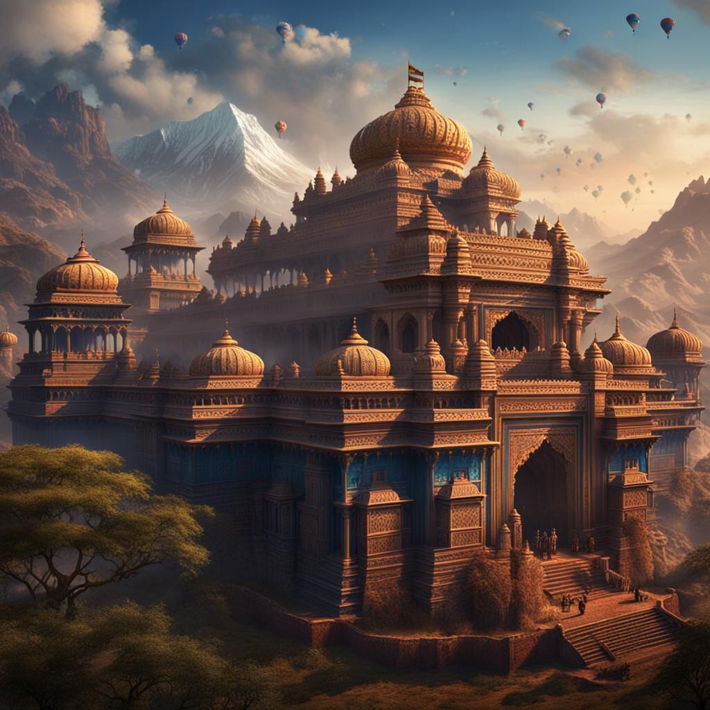 Patriotic Indian Celebration: Digital Matte Painting