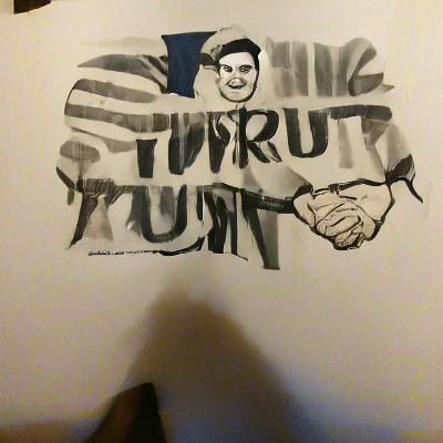 Minimalist Ink Drawing: High Contrast Subject