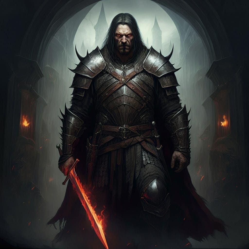 Grimdark Illustration in Punchatz Style