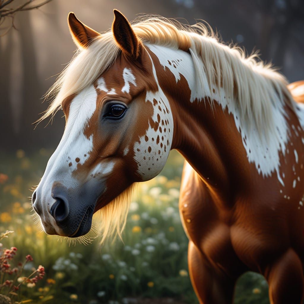 Ethereal Fantasy Horse in Soft Light