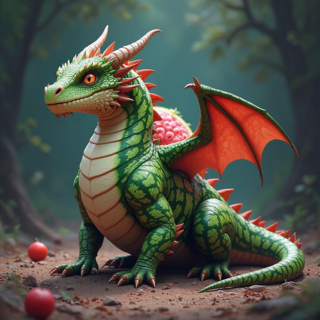 Dragon Watermelon Hybrid Concept Art